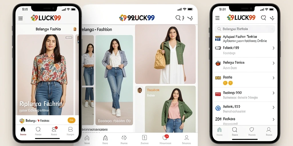 Antarmuka aplikasi 99LUCK99 yang stylish dan user-friendly.