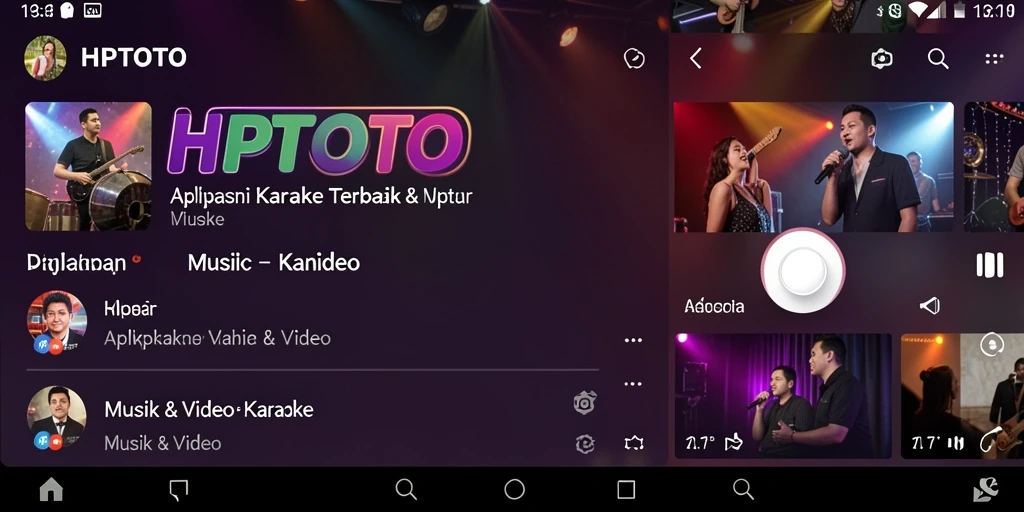Antarmuka HPTOTO yang menarik untuk pengalaman Karaoke.