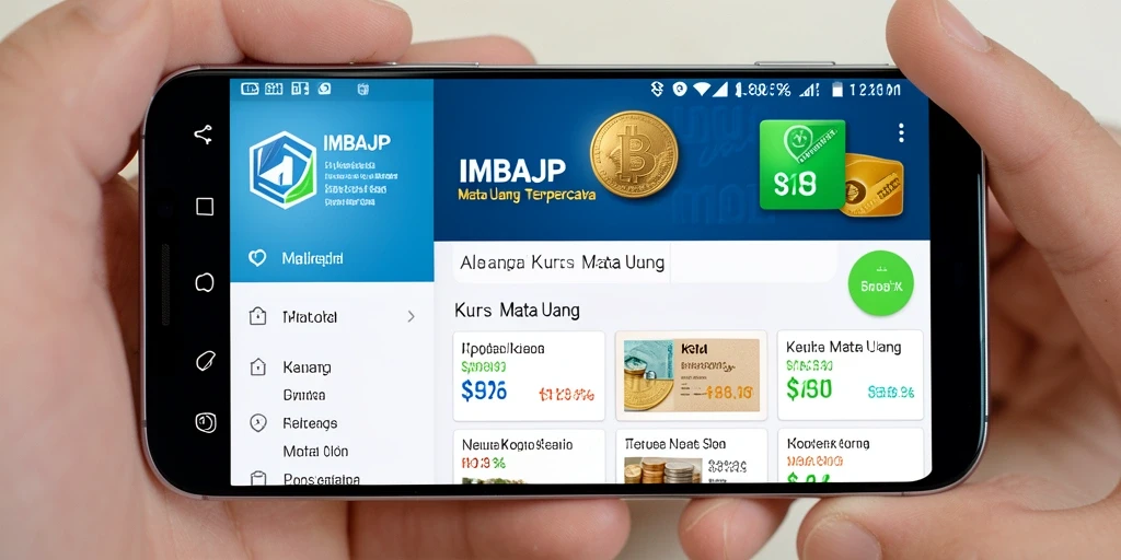 Tampilan antarmuka aplikasi IMBAJP yang informatif dan user-friendly.