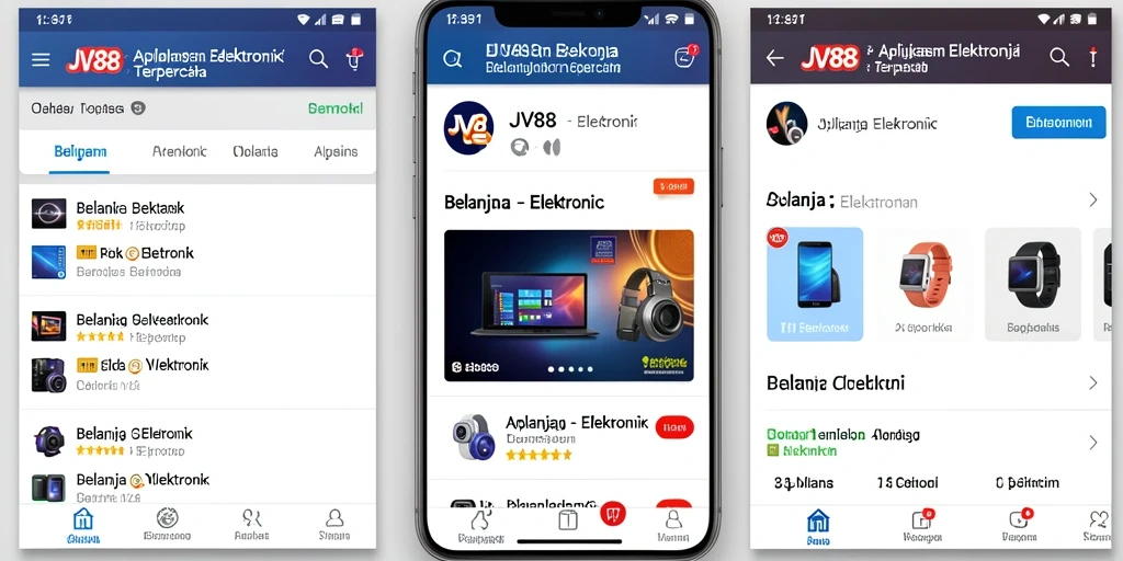 Tampilan antarmuka aplikasi JV88 yang intuitif dan menarik.