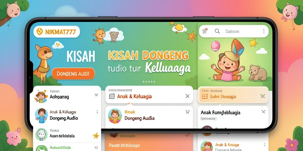 Antarmuka NIKMAT777 yang menarik dengan berbagai pilihan cerita.