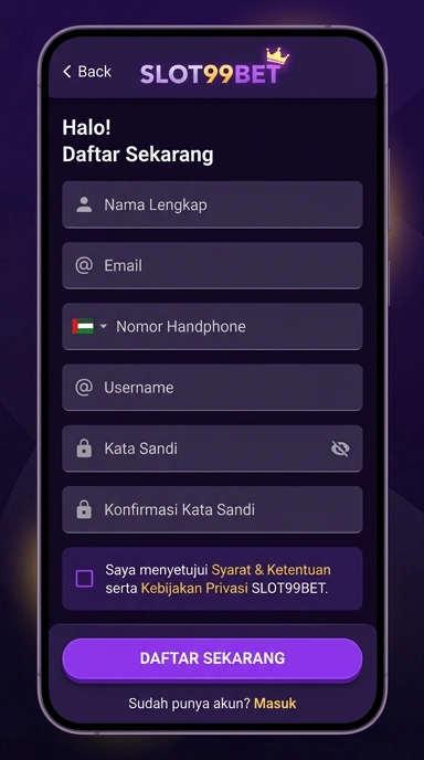 Panduan Daftar Akun Slot99bet untuk Pengguna Android