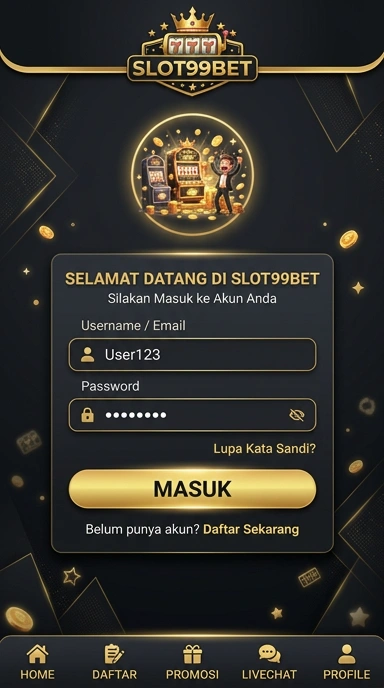 Cara Login Akun slot99bet di Android Anda
